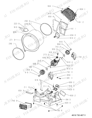 Схема №1 MTD09WH (F090173) с изображением Обшивка для стиралки Indesit C00324180