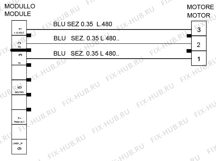 Большое фото - Провод для посудомойки Indesit C00279025 в гипермаркете Fix-Hub