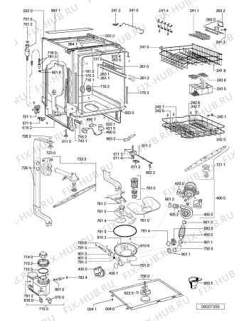 Схема №2 ADG 7666 с изображением Микромодуль для посудомойки Whirlpool 480140100017