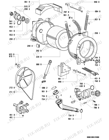 Схема №1 18910 с изображением Переключатель для стиралки Whirlpool 481941258733