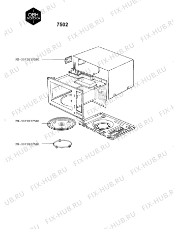 Схема №1 7501 с изображением Запчасть для микроволновой печи Seb FS-3072027501