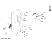 Схема №3 KDN56SM40N с изображением Дверь для холодильника Bosch 00712269