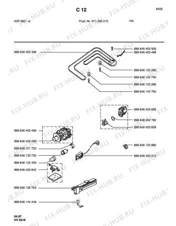 Взрыв-схема посудомоечной машины Arthur Martin ASF663W - Схема узла Section3