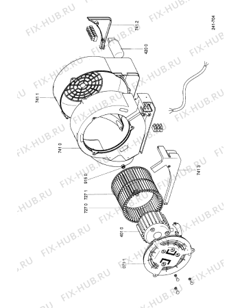 Схема №3 AKB 291 IX с изображением Моторчик для вентиляции Whirlpool 481236158326