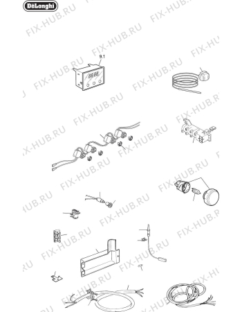 Схема №1 DEF608GW с изображением Микромодуль для электропечи DELONGHI 0326E005