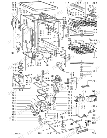 Схема №2 ADP 5968 ALM с изображением Микромодуль для электропосудомоечной машины Whirlpool 481231028067