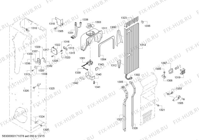 Схема №3 T42BD810NS с изображением Модуль для посудомойки Bosch 00653659