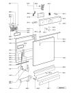 Схема №1 ADP 7400 WH с изображением Панель для посудомоечной машины Whirlpool 481245373255