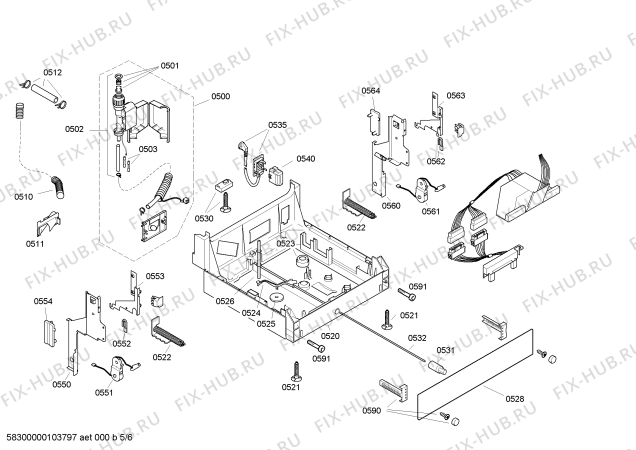 Схема №3 SRU84A05 Exclusiv с изображением Кнопка для посудомоечной машины Bosch 00421559