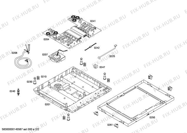 Взрыв-схема плиты (духовки) Bosch PIA611T14E BO.4I.60.BAS.X.X.NOFRAME - Simplify - Схема узла 02