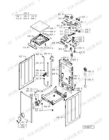 Схема №2 AWT 2058 с изображением Декоративная панель для стиралки Whirlpool 481245210082