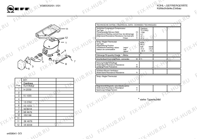 Схема №1 K6855X4 с изображением Дверь для холодильника Bosch 00235582