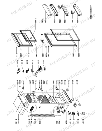 Схема №1 ARC 2980 с изображением Дверь для холодильной камеры Whirlpool 481241618856