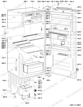 Схема №1 KRIE 1103 A++ с изображением Дверь для холодильной камеры Whirlpool 481010908622