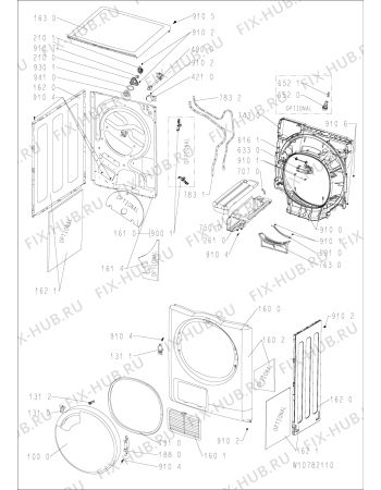Схема №1 TRE 7S7000 с изображением Ручка (крючок) люка для стиральной машины Whirlpool 481010794177