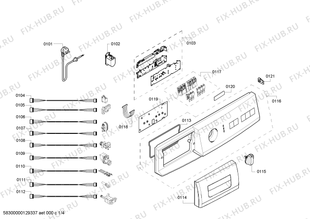 Схема №2 WM14A223 iQ 100 с изображением Кольцо для стиралки Siemens 00612952