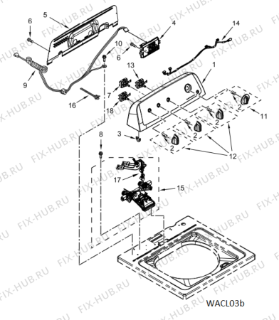 Схема №2 4KATW5415FW с изображением Другое для стиралки Whirlpool 488000523685