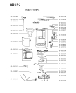 Схема №1 KM321010/87A с изображением Корпусная деталь для кофеварки (кофемашины) Krups SS-203040