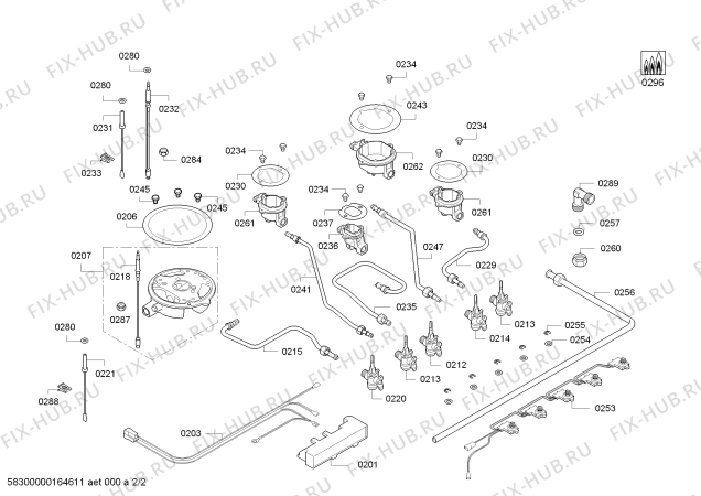 Взрыв-схема плиты (духовки) Siemens EC875SC21N SE75F 4G+W (BAND.) PAF1.1 - Схема узла 02