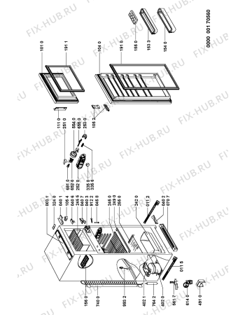 Схема №1 GTL 4644/2 с изображением Преобразователь для холодильной камеры Whirlpool 481228068347