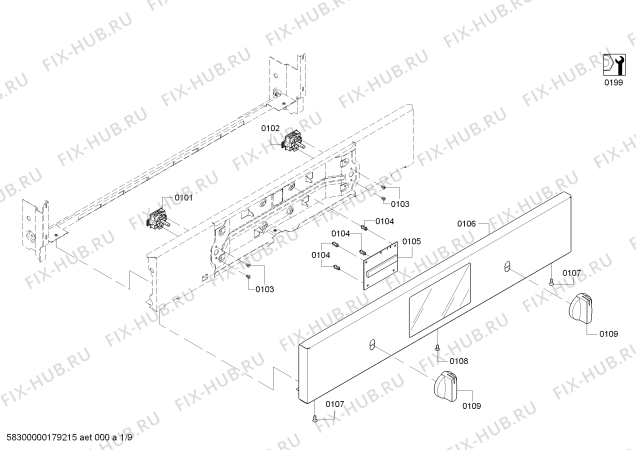 Взрыв-схема плиты (духовки) Bosch HBL5651UC Bosch - Схема узла 02