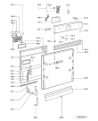 Схема №1 ADG 8315 WH с изображением Панель для посудомоечной машины Whirlpool 481245373244