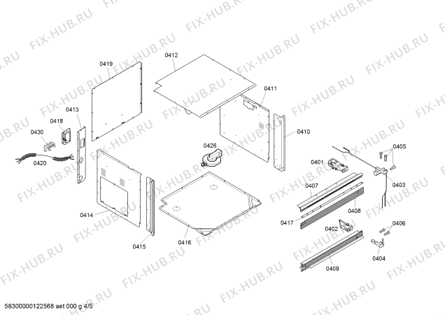 Схема №2 BS271110 с изображением Рамка для плиты (духовки) Bosch 00479211