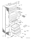 Схема №1 DRC927JE с изображением Лоток (форма) для холодильной камеры Electrolux 2247136035