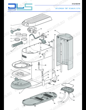 DELONGHI DEDICA EC680.R 127V