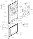 Схема №2 RK60319OBL (528615, HZS3167F) с изображением Дверца для холодильника Gorenje 530377