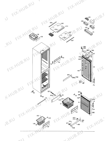 Взрыв-схема холодильника Electrolux KV382PL - Схема узла Housing 001