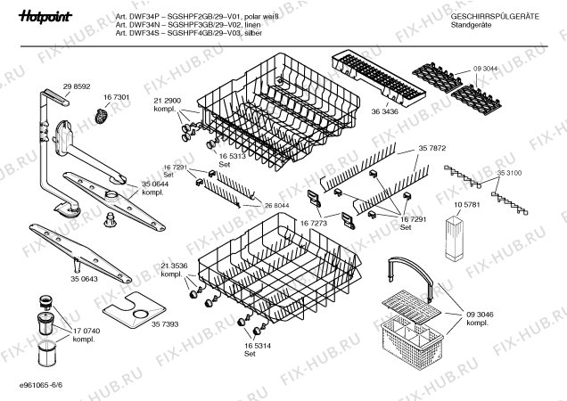 Схема №2 SGSHPF2GB DWF34P с изображением Столешница для посудомоечной машины Bosch 00216517