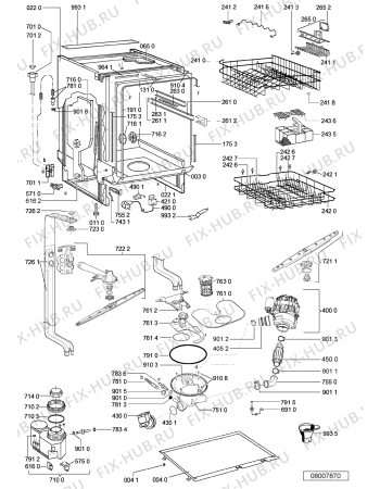 Схема №1 ADG 673 WH BK с изображением Микромодуль для электропосудомоечной машины Whirlpool 480140101751