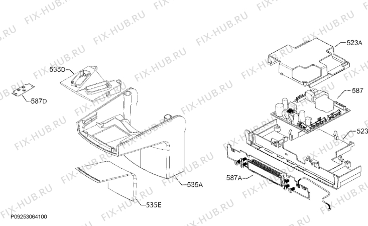 Схема №2 SCZ71800F1 с изображением Модуль (плата) управления для холодильной камеры Aeg 973925514000000