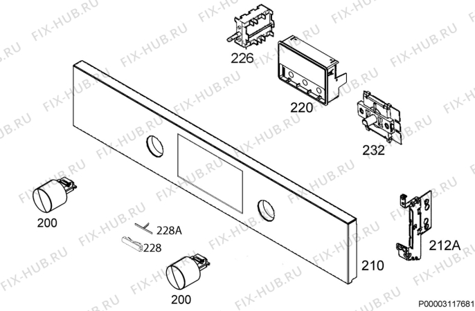 Схема №3 BPS33102ZM с изображением Обшивка для духового шкафа Aeg 3578807319