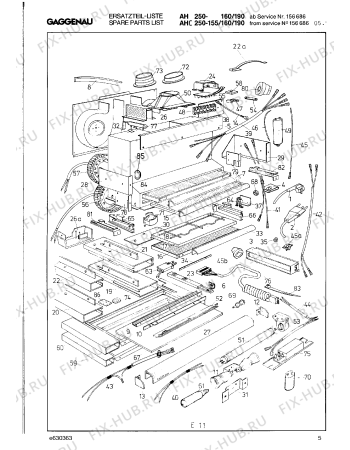 Схема №6 AH250191RK с изображением Кабель для вентиляции Bosch 00323547