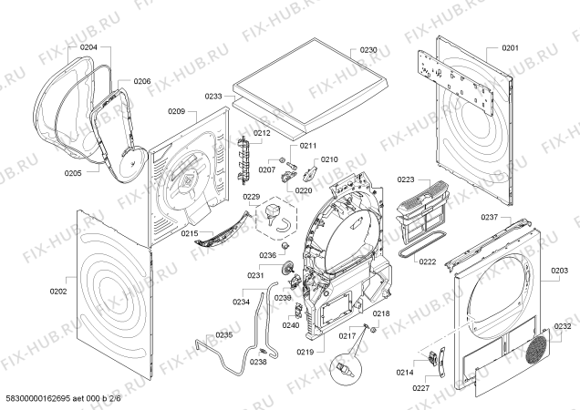 Схема №3 WTY88740CH HomeProfessional selfCleaning Condenser с изображением Вкладыш для электросушки Bosch 00630067