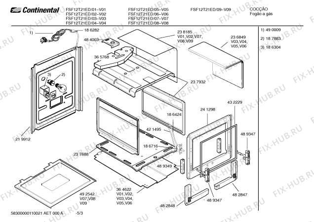 Схема №4 FN102P14SC с изображением Держатель для плиты (духовки) Bosch 00432642
