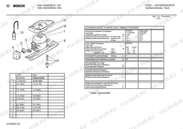 Взрыв-схема холодильника Bosch GSL12420GB - Схема узла 02