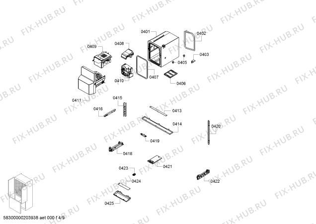 Схема №3 B26FT50SNS с изображением Цоколь для холодильника Bosch 00776291