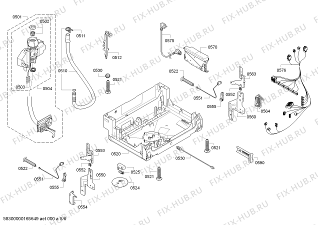 Схема №4 S42N53N0EU с изображением Передняя панель для посудомойки Bosch 00708428