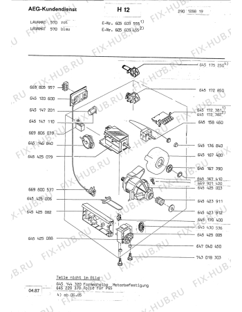 Взрыв-схема стиральной машины Aeg LAV570 ROT - Схема узла Section4
