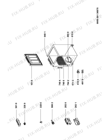 Схема №1 AFG 512-C/AL с изображением Микрореле для холодильника Whirlpool 481228038043