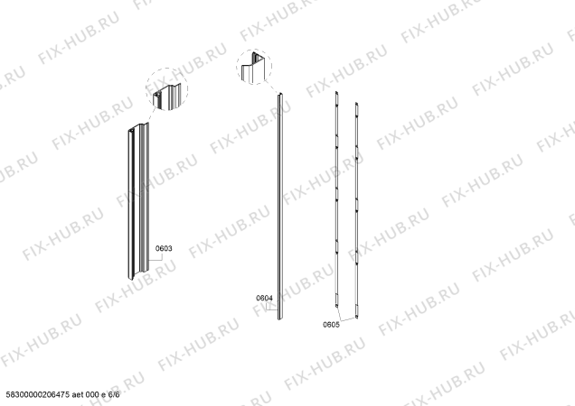 Схема №4 RC492304 Gaggenau с изображением Цокольная панель для холодильной камеры Bosch 00717237