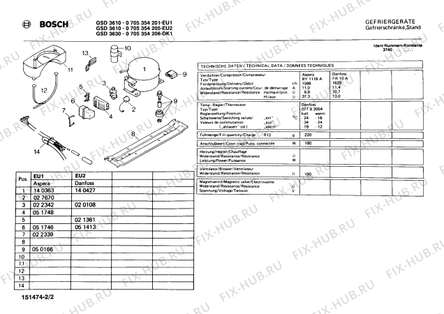 Взрыв-схема холодильника Bosch 0705354205 GSD3610 - Схема узла 02