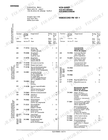 Взрыв-схема видеотехники Siemens FM1014 - Схема узла 11