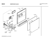 Схема №4 SGS85E02EU Exclusiv с изображением Передняя панель для электропосудомоечной машины Bosch 00438681
