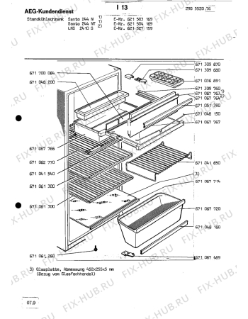 Взрыв-схема холодильника Aeg SANTO 244 NT - Схема узла Section2
