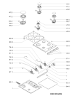 Схема №1 AKM 207 IX/01 с изображением Перекрытие для плиты (духовки) Whirlpool 480121101085
