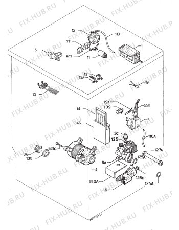 Взрыв-схема стиральной машины Zanussi FJ1224 - Схема узла Electrical equipment 268